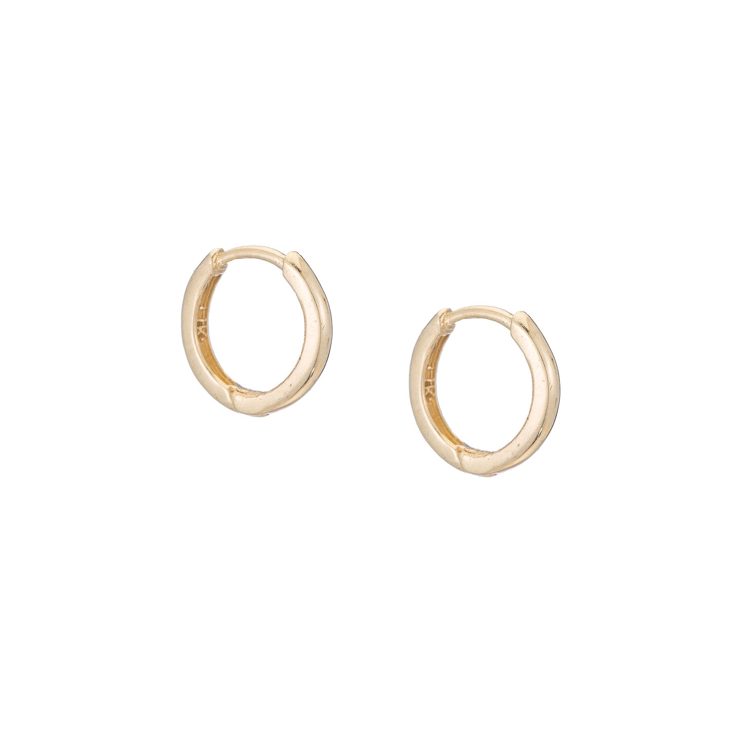 Tiny Plain Gold Huggies - Nina Segal Jewelry