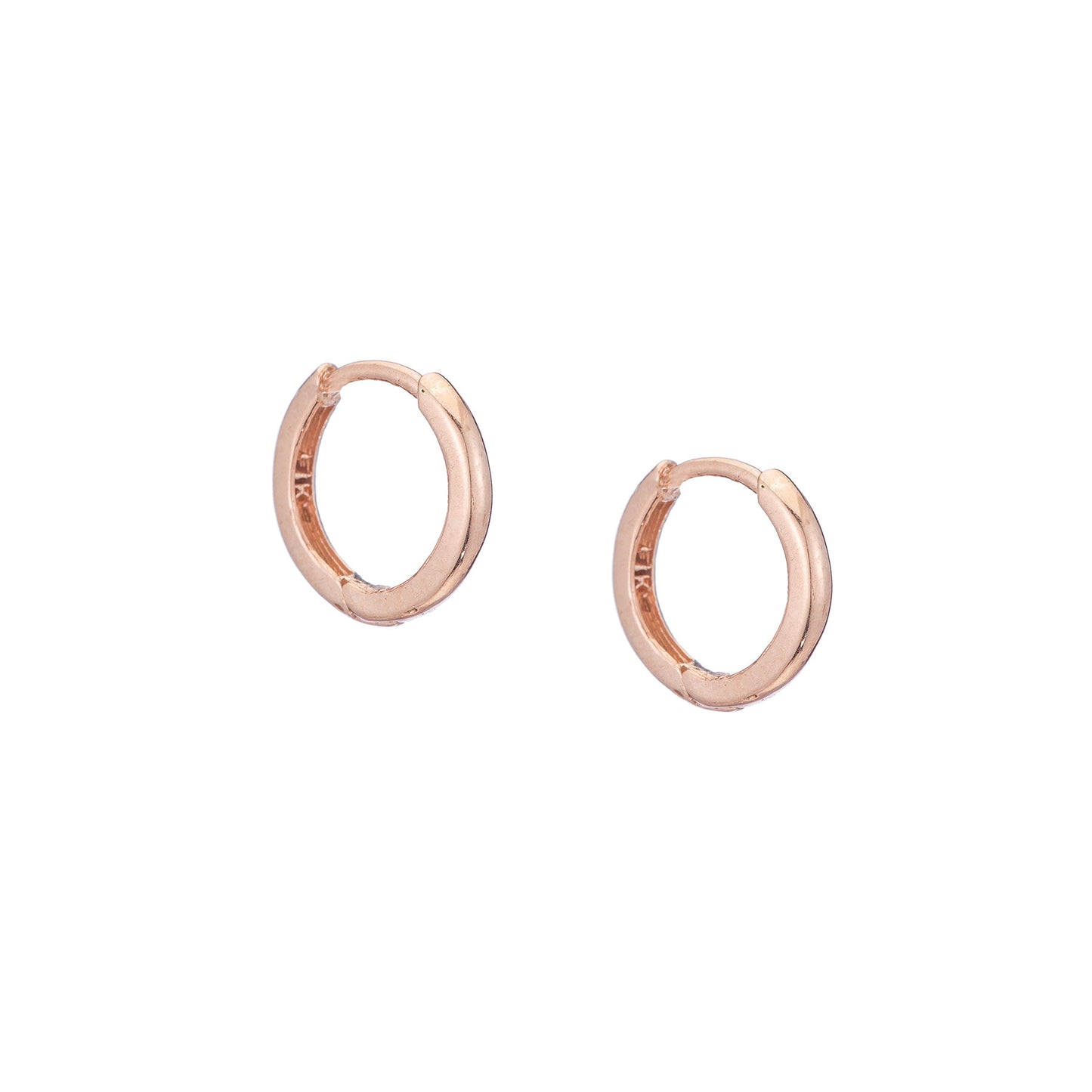 Tiny Plain Gold Huggies - Nina Segal Jewelry