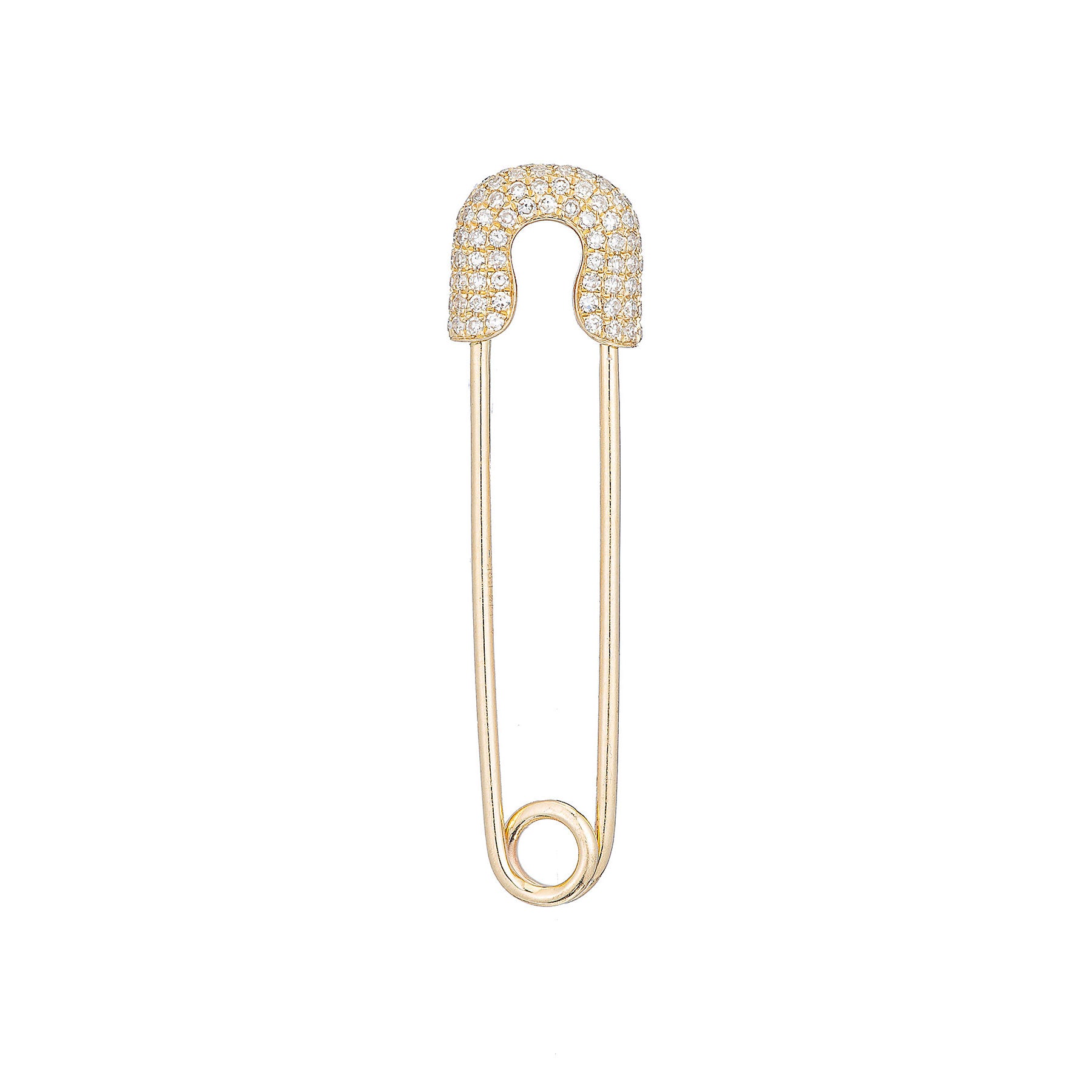 Large Diamond Safety Pin - Nina Segal Jewelry
