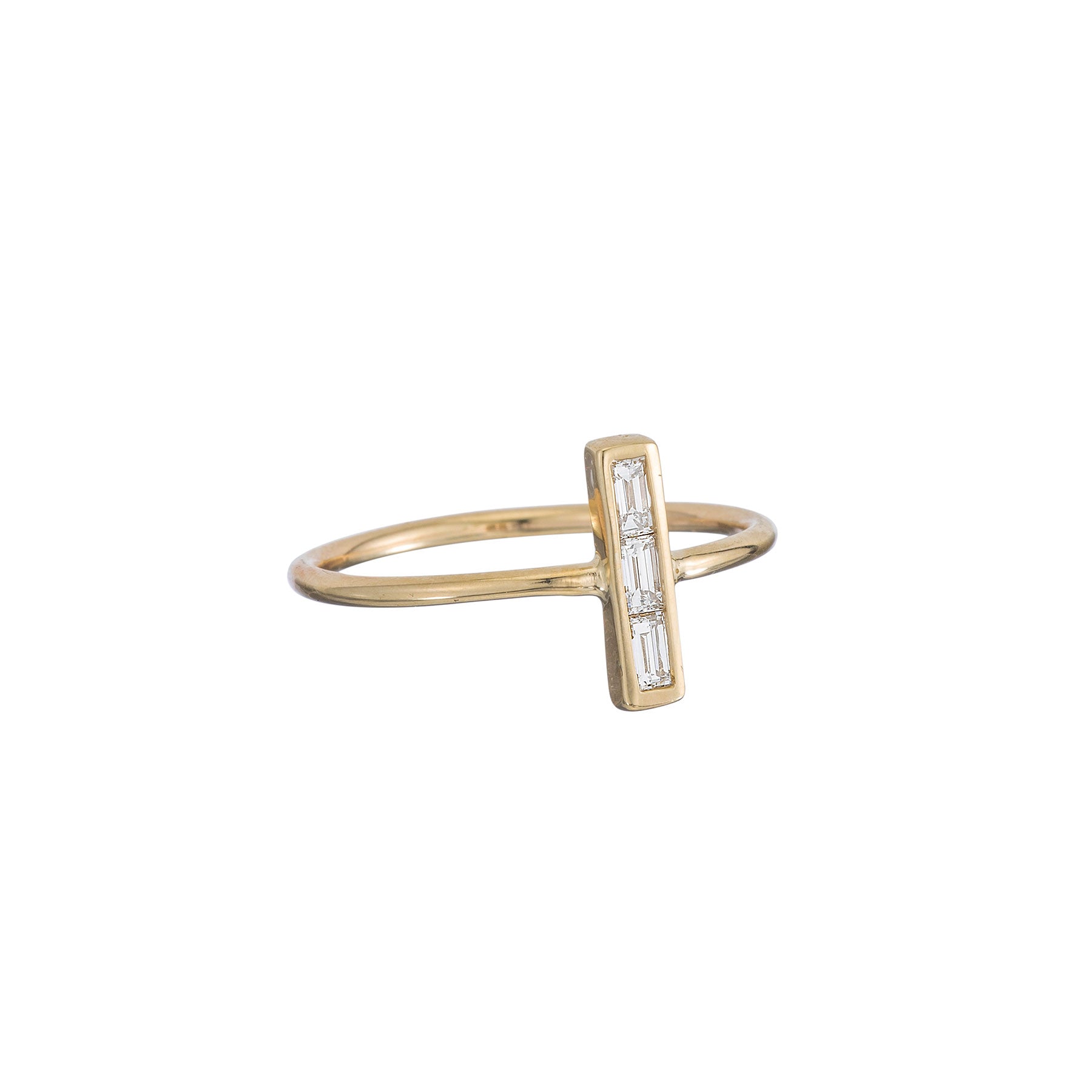 Baguette Up Bar Ring - Nina Segal Jewelry