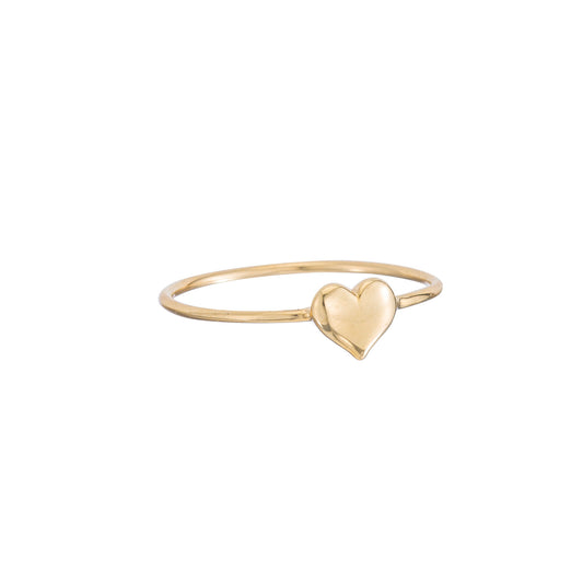 Tiny Puff Heart Thin Band - Nina Segal Jewelry