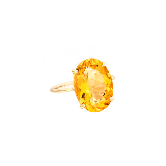 Citrine Oval Gem Candy Ring - Nina Segal Jewelry