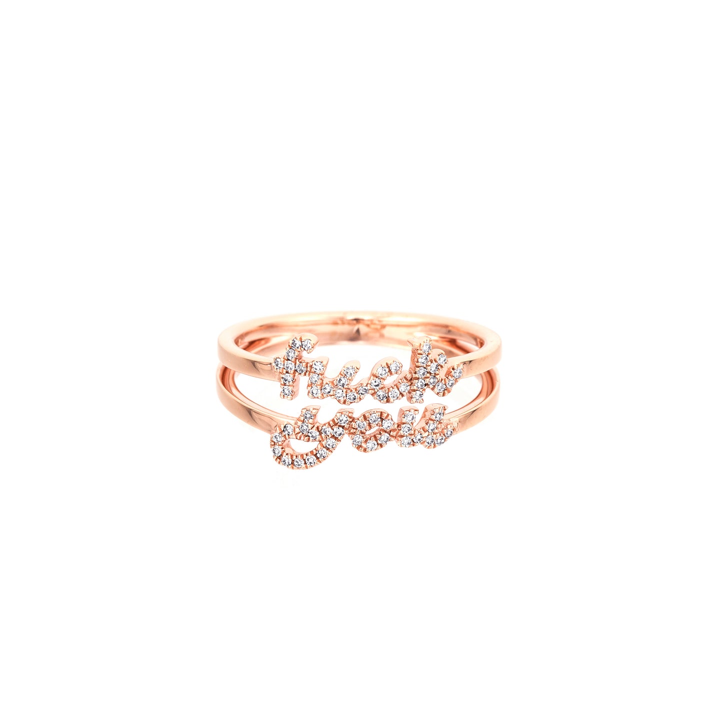 Diamond F You Ring - Nina Segal Jewelry