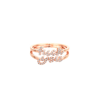 Diamond F You Ring - Nina Segal Jewelry