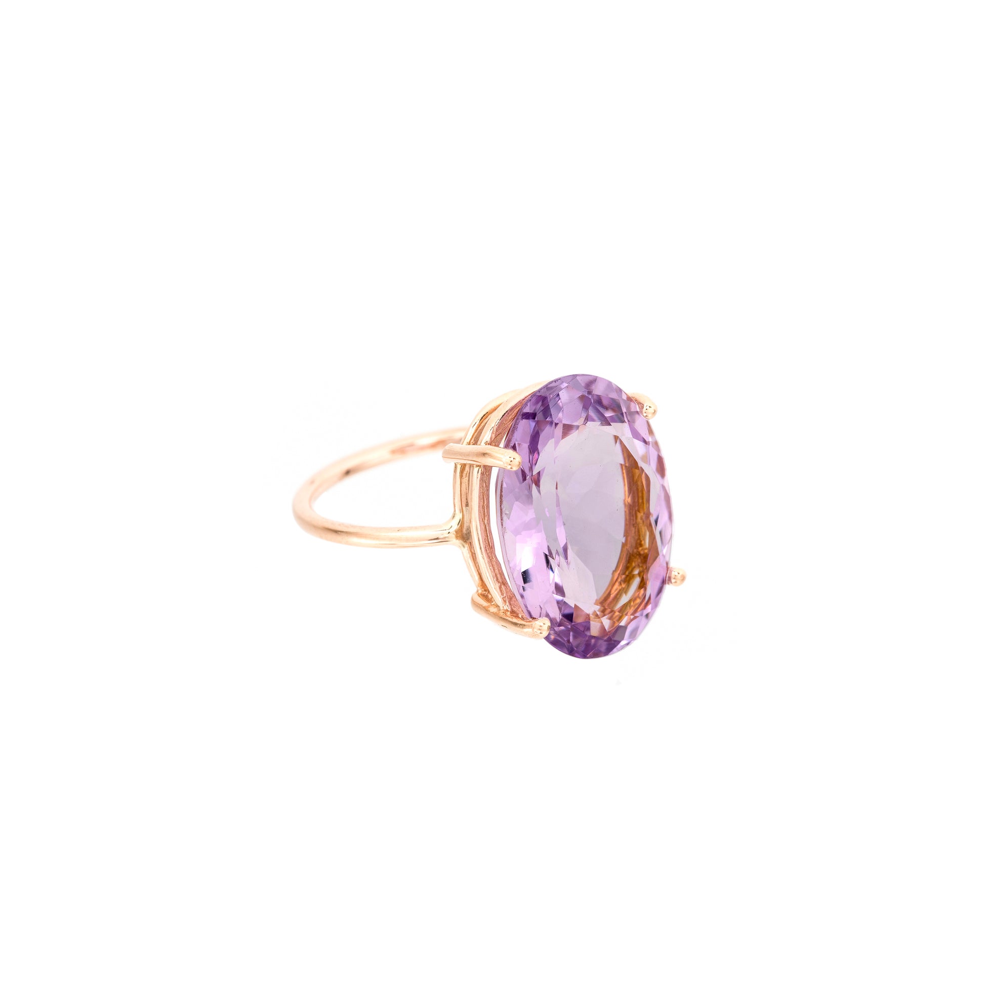 Brazilian Amethyst Oval Gem Candy Ring - Nina Segal Jewelry