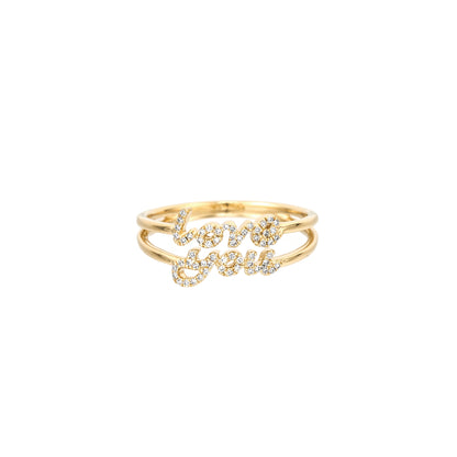 Diamond Love You Ring - Nina Segal Jewelry