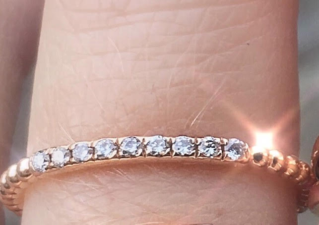 1/4 Diamond Beaded Band Eternity Ring - Nina Segal Jewelry