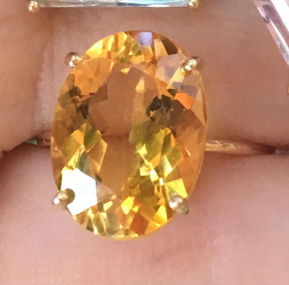 Citrine Oval Gem Candy Ring - Nina Segal Jewelry