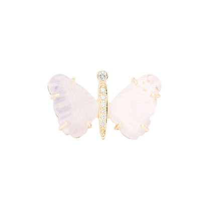 Medium Moonstone Butterfly Ring - Nina Segal Jewelry