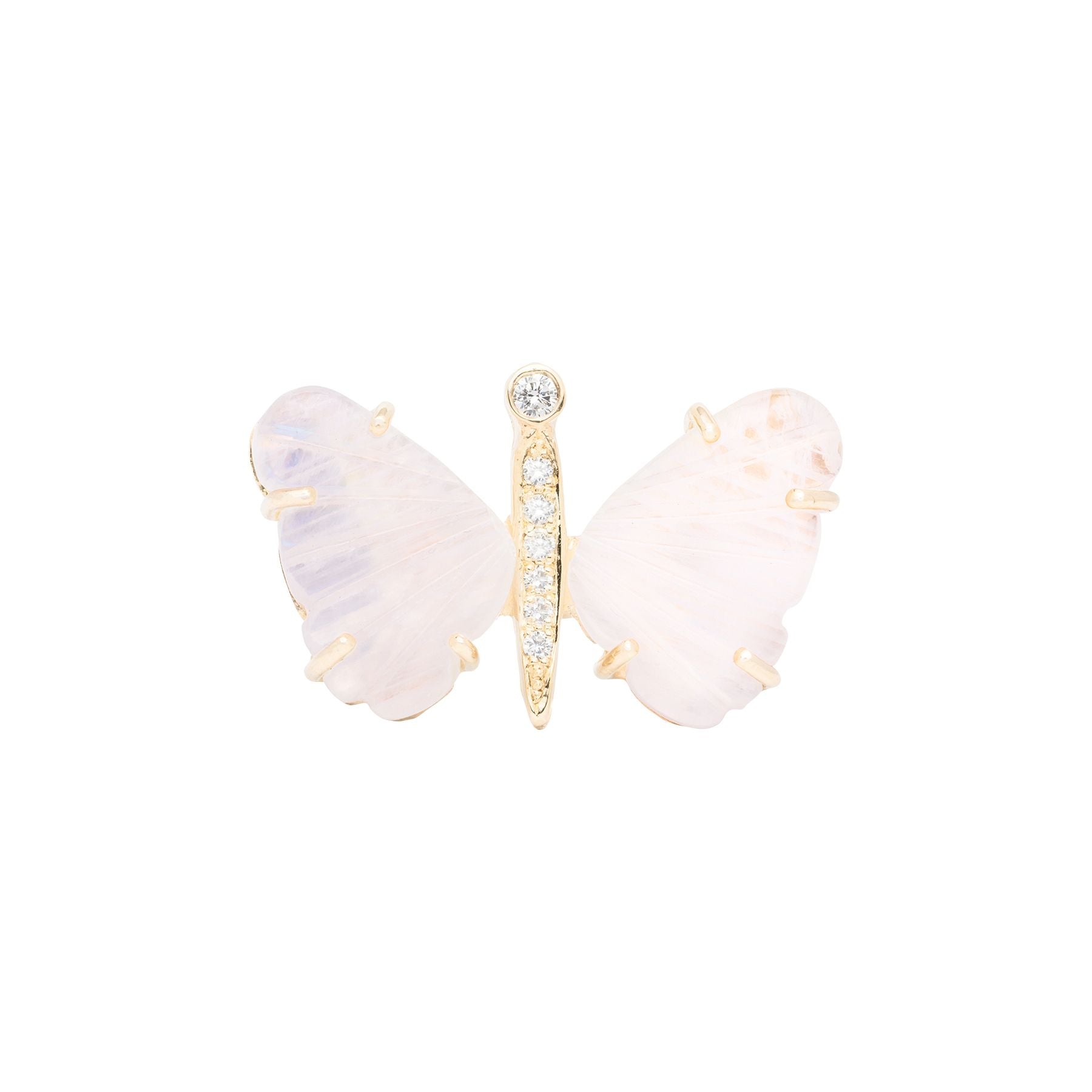 Medium Moonstone Butterfly Ring - Nina Segal Jewelry