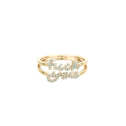 Diamond F You Ring - Nina Segal Jewelry