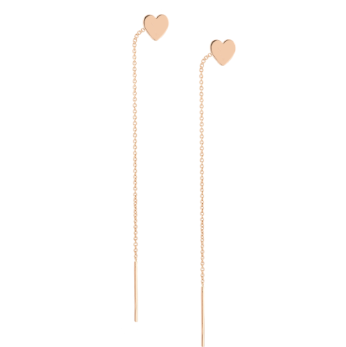 Heart Pull Through Earrings - Nina Segal Jewelry