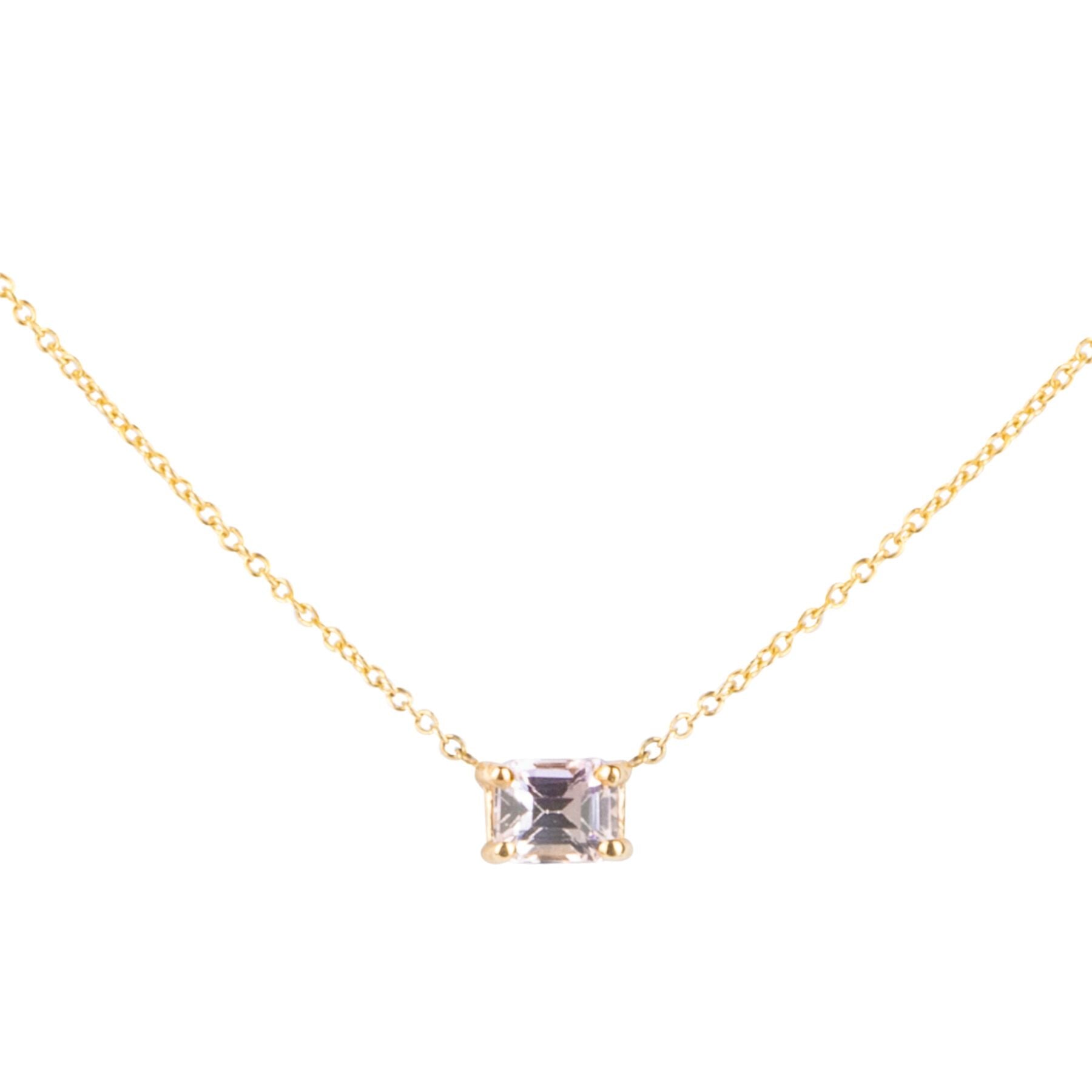 Asscher Cut Lab Created Diamond Women Tennis Necklace 14k White Gold Plated  18