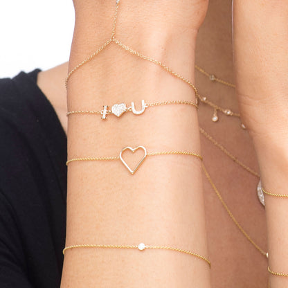 Open Heart Bracelet - Nina Segal Jewelry