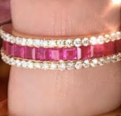 Ruby Diamond Half Eternity Band - Nina Segal Jewelry