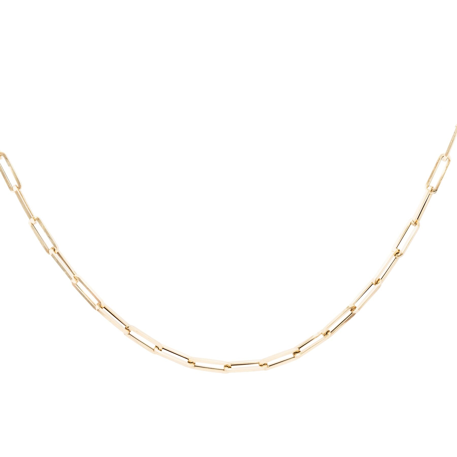 Small Paper Clip Chain Necklace - Nina Segal Jewelry