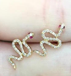 Small Slithering Snake Studs - Nina Segal Jewelry