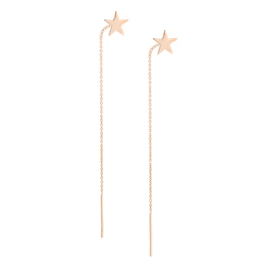 Star Pull Through Earrings - Nina Segal Jewelry