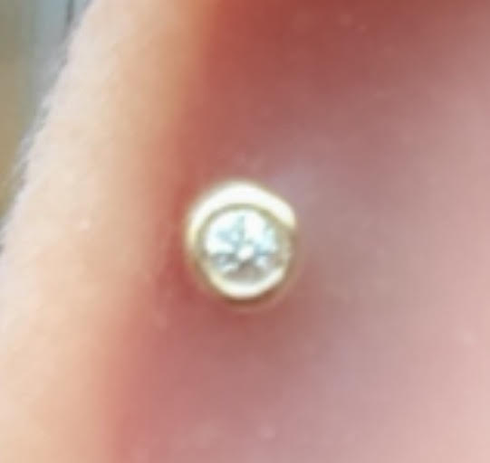 Tiny Diamond Bezel Set Studs - Nina Segal Jewelry