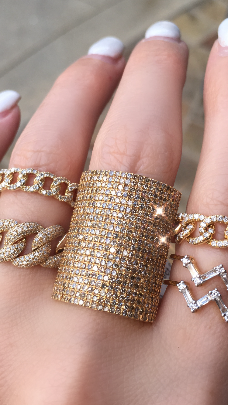 Diamond Shield Ring - Nina Segal Jewelry